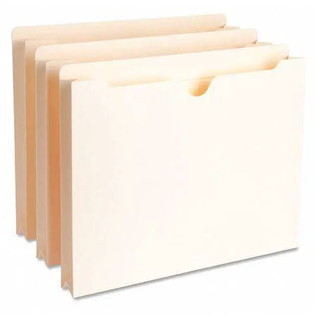 Alt view image 7 of 8 - Business Source File Pockets Straight Tab 1-1/2" Exp. 300 Cap. Ltr 50/BX MLA 65798