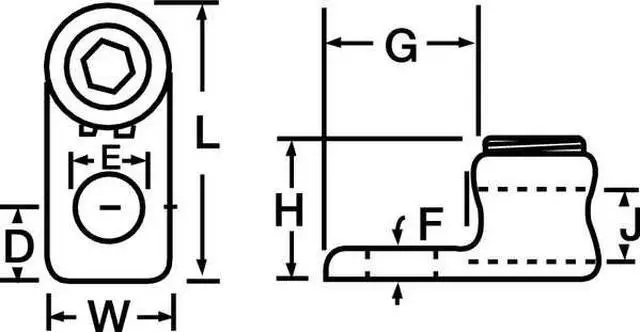 Alt view image 3 of 3 - BLACKBURN L400-BB Mechanical Conn,500 kcmil to 4/0 AWG