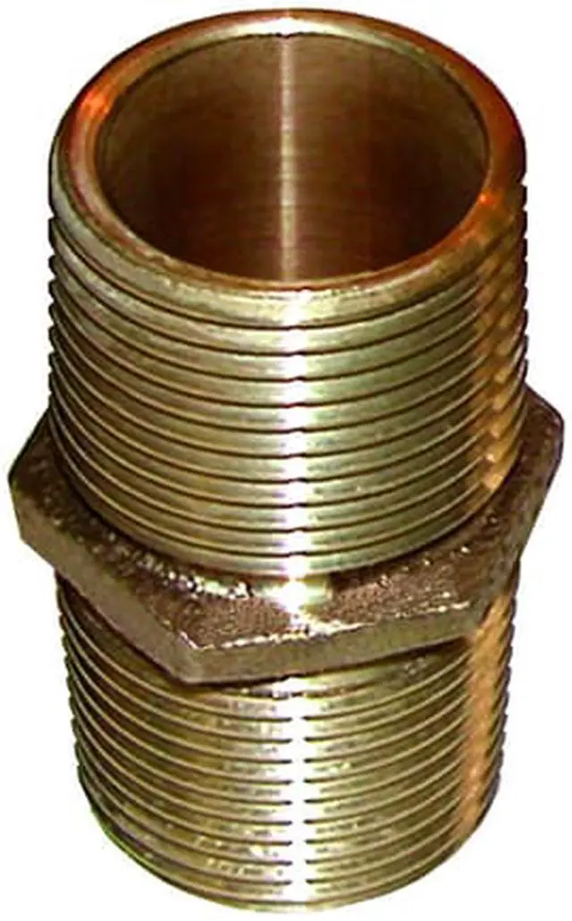 Alt view image 6 of 8 - GROCO Bronze Pipe Nipple - 1/2" NPT