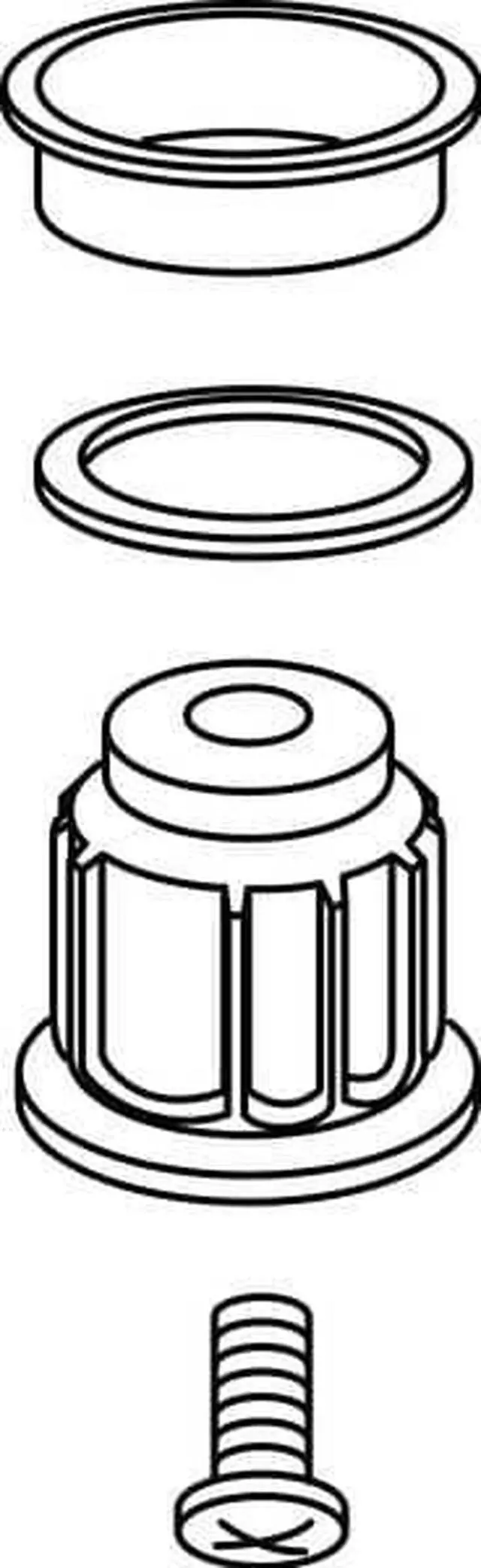 Alt view image 4 of 4 - Moen Handle adapter kit, Monticello centerset, mini widespread, & Roman tub, hot and cold - 97556