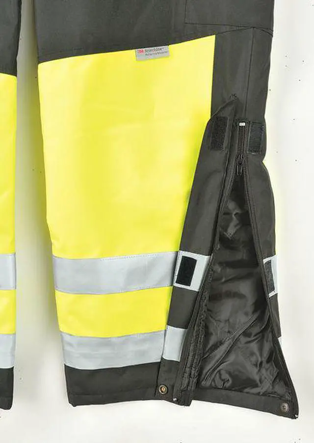 Alt view image 4 of 5 - OCCUNOMIX SP-BIB-BY2X Men's Rain Bib Overall, PVC, snaps, Yellow, 2XL