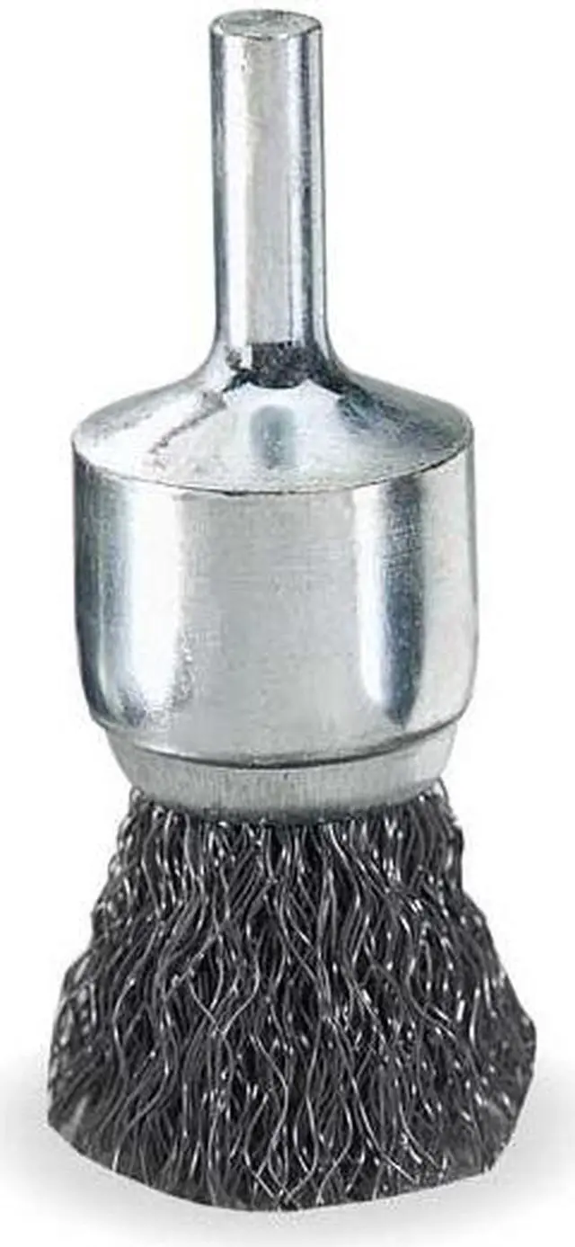 Alt view image 3 of 3 - WEILER 90187 Crimped Wire End Wire Brush, Steel, 3/4"