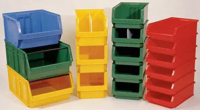Alt view image 3 of 7 - QUANTUM STORAGE SYSTEMS QMS533RD Red Bin, 19-3/4"L x 12-3/8"W x 11-7/8"H