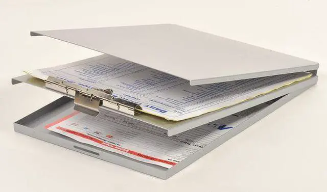Alt view image 5 of 6 - SAUNDERS 10019 8-1/2" x 14" Portable Storage Clipboard, Silver