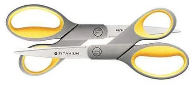 Alt view image 9 of 19 - Westcott Titanium Bonded Scissors 8" Straight 2/Pack 13901