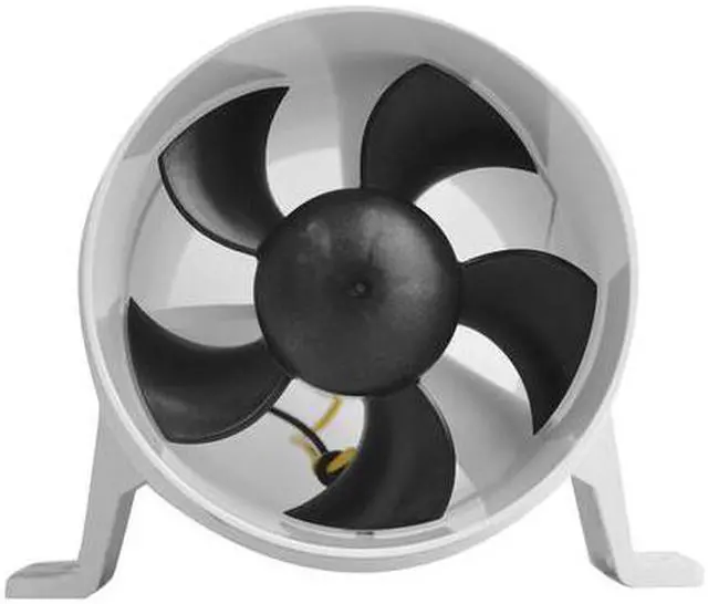 Alt view image 5 of 8 - Attwood Turbo 4000 Series II Water-Resistant, In-Line Blower - 12V - White