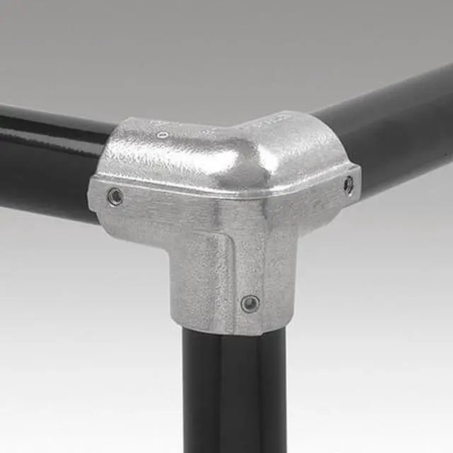 Alt view image 2 of 2 - HOLLAENDER 9-7 Structural Pipe Fitting, Side Outlet Elbow, Aluminum, 1.25 in