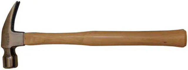 Alt view image 3 of 3 - WESTWARD 6DWH8 Rip-Claw Hammer,Hickory,Milled,24 Oz