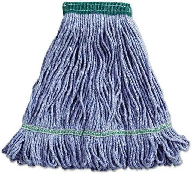 Alt view image 14 of 20 - Boardwalk Super Loop Wet Mop Head Cotton/Synthetic Medium Size Blue 502BLEA
