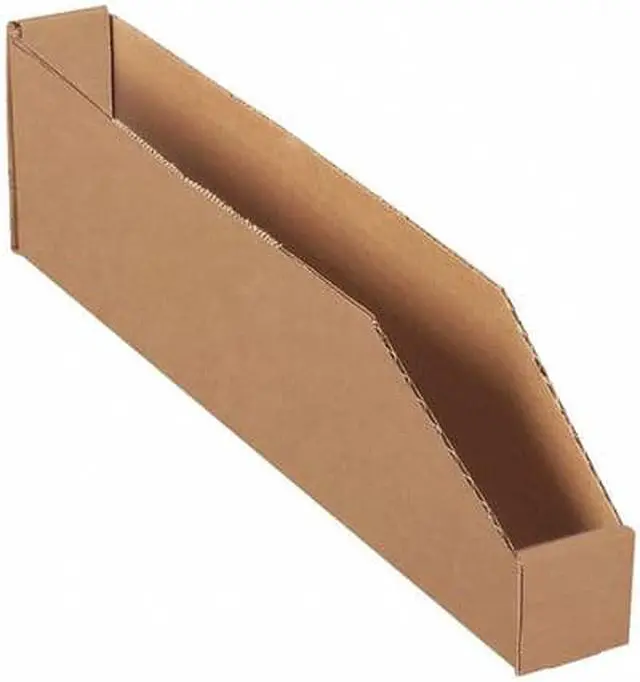 Main image of PARTNERS BRAND BINBWZ218K Open Top Bin Boxes, 2" x 18" x 4-1/2", Kraft,