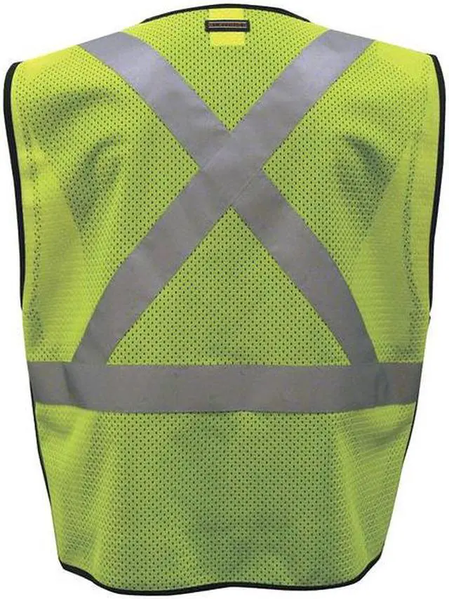 Alt view image 3 of 3 - ML KISHIGO T517-L-XL L/XL Class 2 High Visibility Vest, Orange, Gender: Unisex