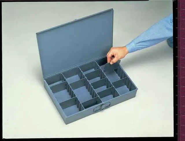 Alt view image 5 of 7 - DURHAM MFG 107-95-D935 Steel, Compartment Drawer, 12 1/2 in D x 3 1/8 in H x 18