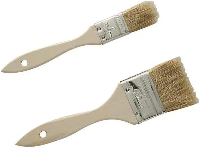 Alt view image 2 of 2 - ZORO SELECT 1TTX1 1" Chip Paint Brush, China Hair Bristle, Unfinished Wood