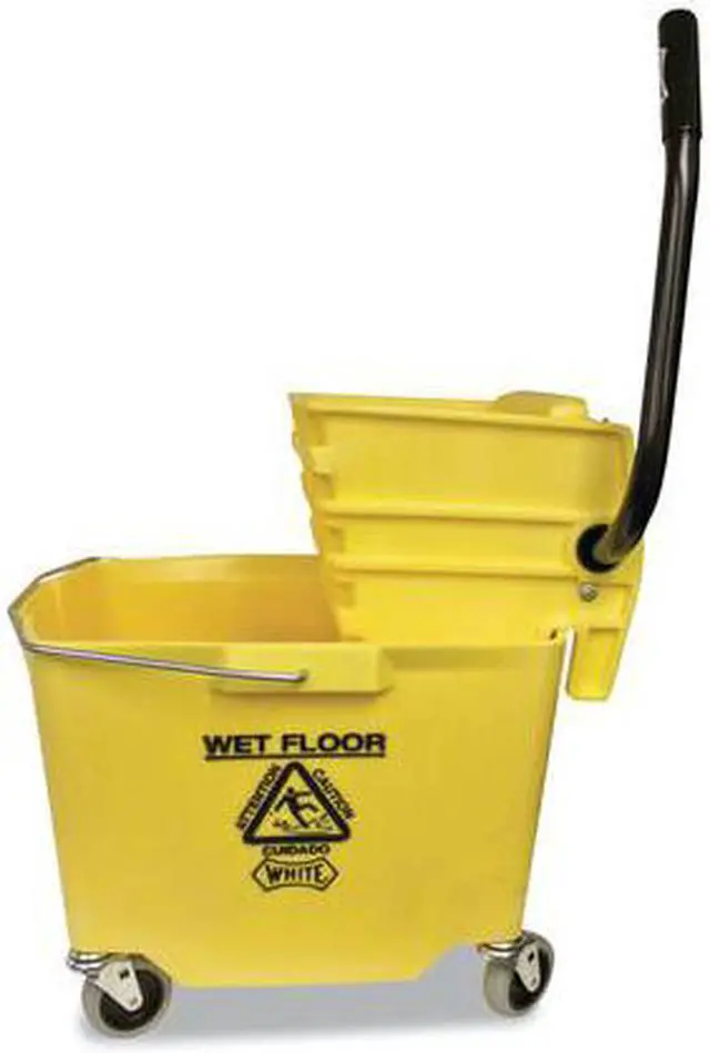 Alt view image 2 of 5 - Impact Products Item # 6/2635-3GN, Plastic Sidepress Squeeze Wringer/Plastic Bucket Combo