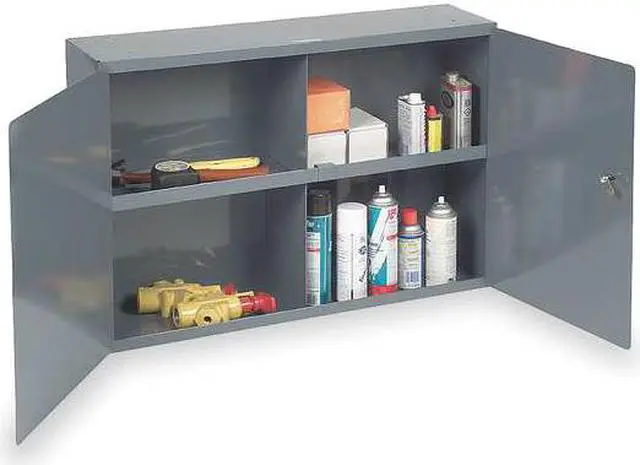 Alt view image 4 of 4 - DURHAM MFG 343-95 20 ga. Steel Deep Utility Cabinet with Lock, 33-3/4" W,
