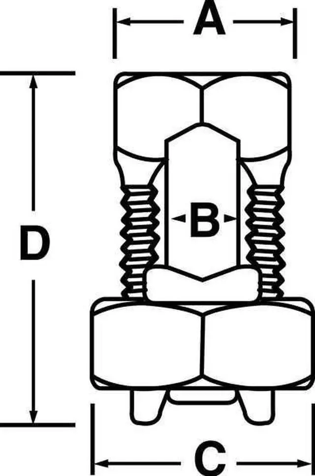 Alt view image 2 of 2 - BLACKBURN 3H Split-Bolt Connector,8 sol to 3 sol