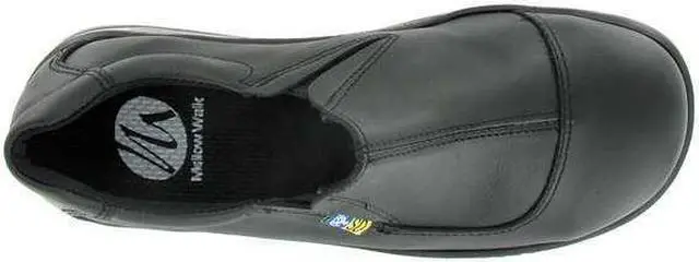 Alt view image 4 of 4 - MELLOW WALK 4085 0.5E Size 10-1/2 Women's Loafer Shoe Steel Work Shoe, Black