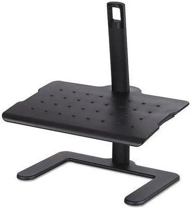 Alt view image 9 of 14 - Height-Adjustable Footrest, 20 1/2w X 14 1/2d X 3 1/2 To 21 1/2h, Black