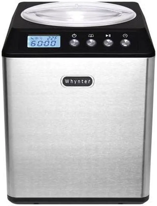 Alt view image 6 of 18 - Whynter 2.1 Quart Upright Ice Cream Maker with Stainless Steel Bowl