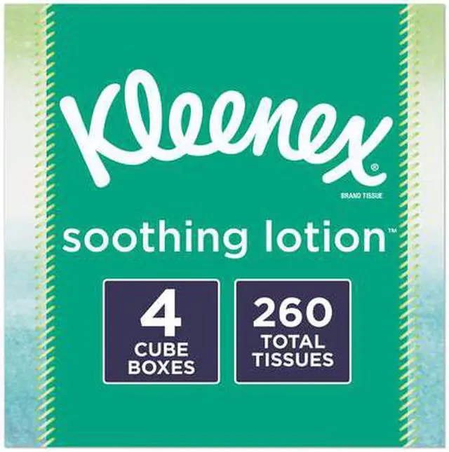 Alt view image 4 of 6 - Lotion Facial Tissue, 2-Ply, White, 65 Sheets/Box, 4 Boxes/Pack 50174