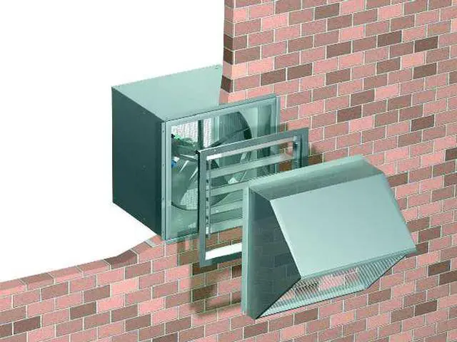 Alt view image 3 of 3 - DAYTON 3FKF4 Wall Housing,Galv Steel,For 12 In Fan
