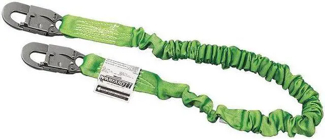 Alt view image 3 of 4 - Manyard® Ii Shock-Absorbing Lanyards, 310 Lb Capacity, Locking Snap Hooks, 1 Leg