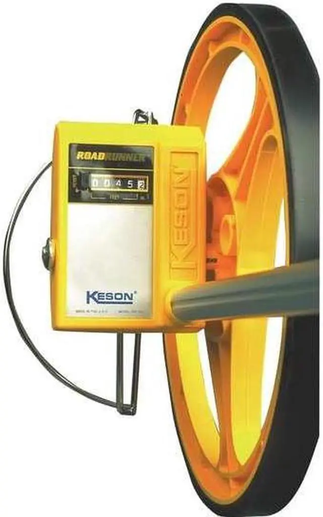 Alt view image 6 of 10 - KESON RR318N Measuring Wheel,3 Ft,Spoked,10000Ft