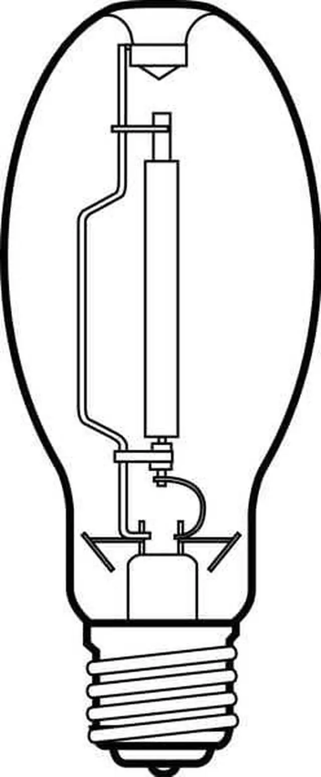 Alt view image 3 of 3 - GE LIGHTING LU150/55/H/ECO GE LIGHTING 150W, ED23.5 High Pressure Sodium HID