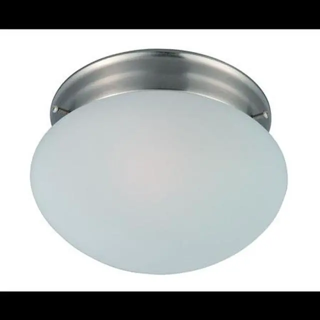Alt view image 2 of 3 - Maxim 5884FTSN 4.5 x 7.5 in. Essentials One Light Flush Mount, Satin Nickel