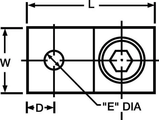 Alt view image 3 of 3 - BLACKBURN ADR2 Mechanical Conn,Lug,2 to 14 AWG,1 Cond