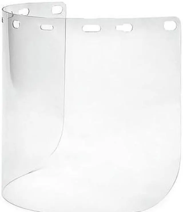 Alt view image 2 of 4 - DELTA PLUS FS-15PC Faceshield Visor, Clear Visor, 8 in Height, Uncoated Lens,