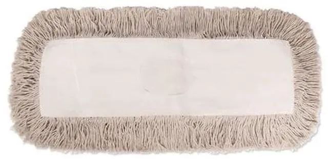 Alt view image 11 of 18 - Boardwalk Industrial Dust Mop Head Hygrade Cotton 18w x 5d White 1318