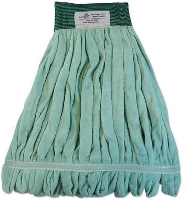 Alt view image 5 of 13 - Boardwalk Microfiber Looped-End Wet Mop Head Medium Green MWTMG