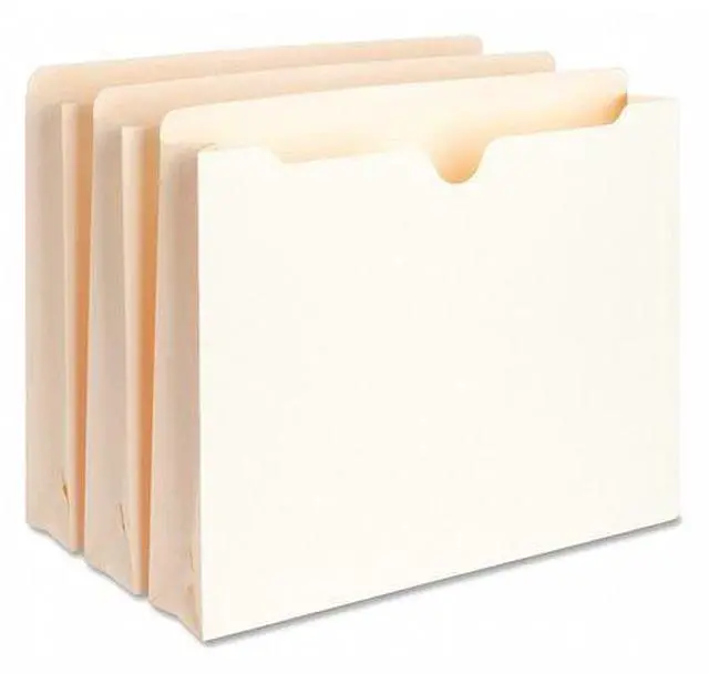 Alt view image 5 of 6 - Business Source Filing Jackets 2" Exp 400 Cap. Letter 50/BX Manila 65799