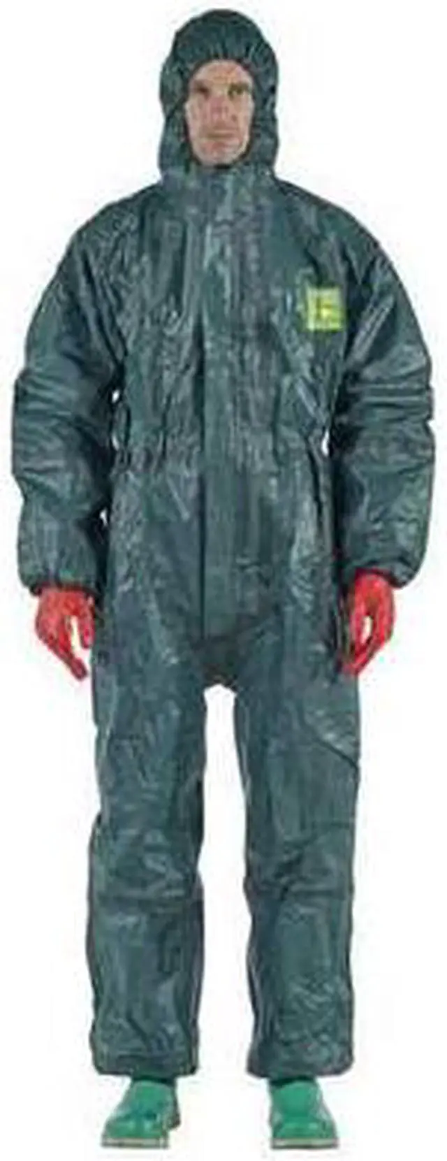Alt view image 2 of 2 - ANSELL GR40-T-92-122-06 Chemical Resistant Coverall , 2XL , Green , Chemical