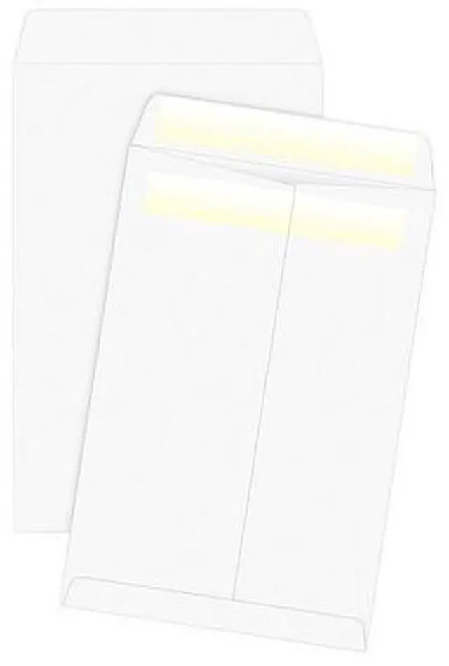 Alt view image 4 of 6 - Business Source Press/Seal Catalog Envelopes 28lb 6"x9" 100/BX WE Wove 04647