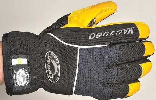 Alt view image 4 of 4 - CAIMAN 2960-4 Cold Protection Gloves, Pigskin Leather Palm, Heatrac Lining,