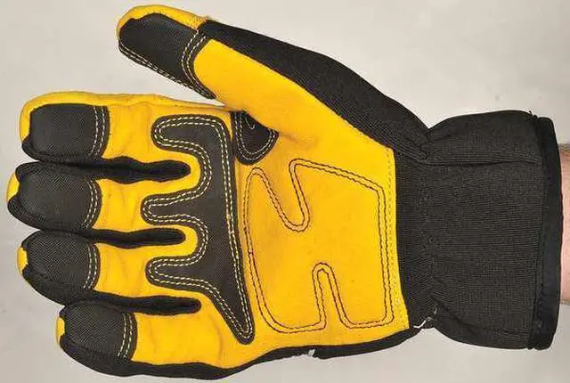Alt view image 3 of 4 - CAIMAN 2960-4 Cold Protection Gloves, Pigskin Leather Palm, Heatrac Lining,