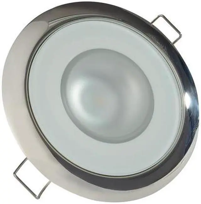 Alt view image 5 of 11 - Lumitec Mirage - Flush Mount Down Light - Glass Finish/Polished SS B... [113113]