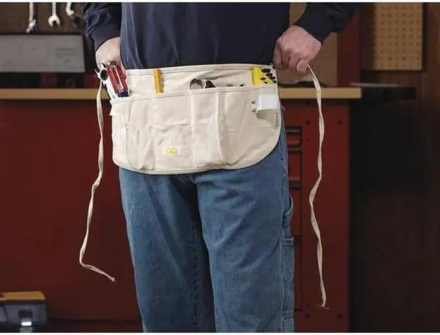 Alt view image 3 of 4 - CLC C12 Up to 52" Waist Apron w/ Hammer Loop, Canvas