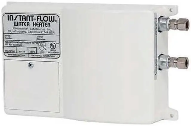 Main image of CHRONOMITE SR-20L/120 HTR-I Wall Mount Electric Tankless Water Heater, 2400 W,