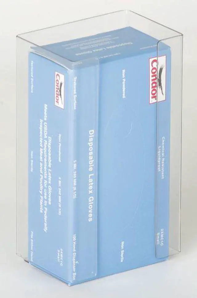Alt view image 2 of 2 - ZORO SELECT 6GLA3 Glove Dispenser, Acrylic, Holds (1) Box ,Clear ,10"H x