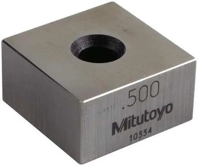 Main image of MITUTOYO 614195-531 Gage Block,Square,Steel,0.500 In,ASME 0