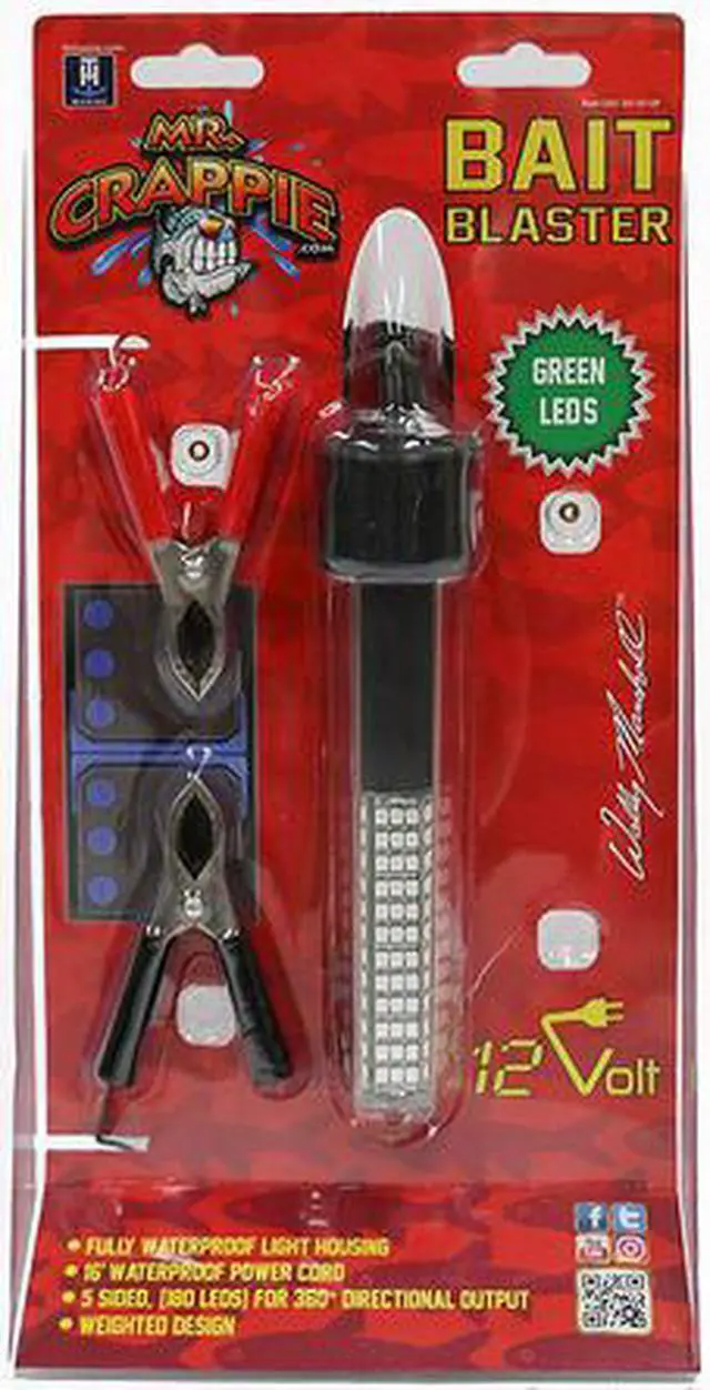 Alt view image 4 of 4 - T-H MARINE MR.CRAPPIE BAIT BLASTER UNDERWATER GREEN LIGHT