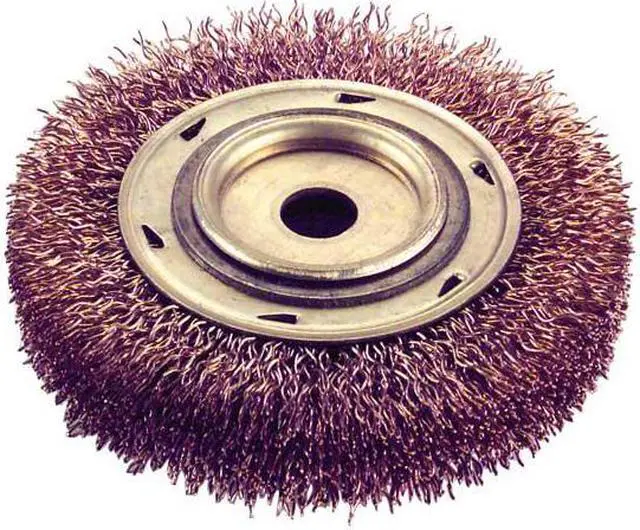 Alt view image 3 of 4 - AMPCO SAFETY TOOLS WB-44A Crimped Wire Wheel Wire Brush, 6", 1" W