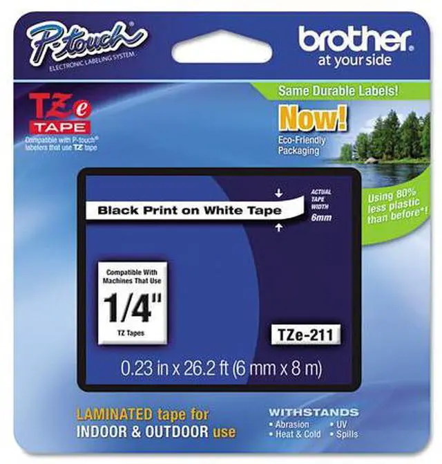 Alt view image 15 of 20 - BLACK ON WHITE TAPE (6MM)