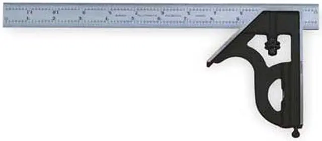 Alt view image 3 of 3 - STARRETT 11H-12-4R Combination Square Set,2 Pc