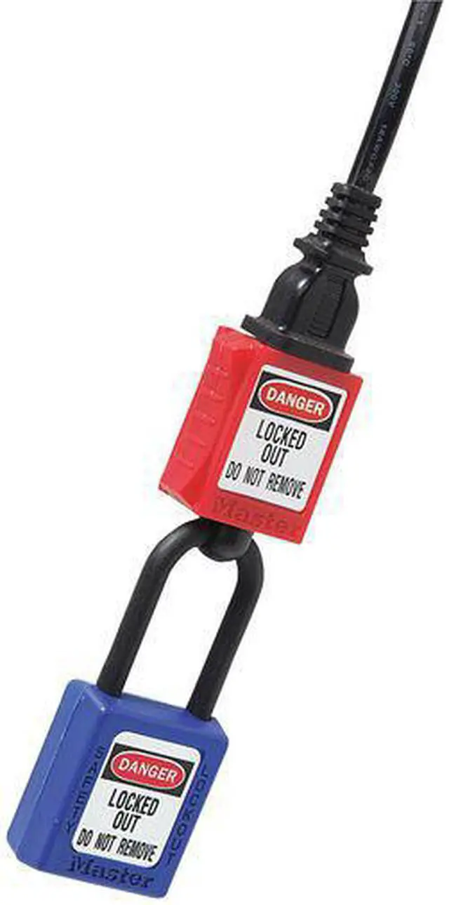 Alt view image 5 of 9 - Master Lock Plug Lockout, Plastic, 110/220 Voltage, No Cord Max. Cord Dia. S2005