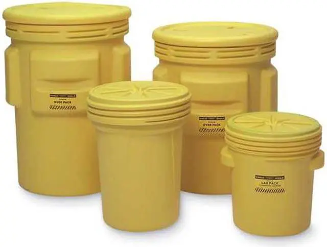 Alt view image 7 of 7 - EAGLE MFG 1650 20 gal Open Head Salvage Drum, Polyethylene, Unlined, Yellow