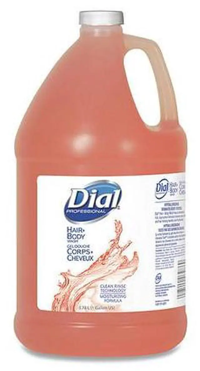 Alt view image 7 of 10 - Body and Hair Shampoo, 1-gal Bottle, Gender-Neutral Peach Scent